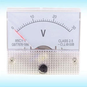85C 1-V DC 0-30V Rechteck Analog Panel Volt Meter Voltmeter Messgerät - Bild 1 von 1