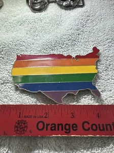 Gürtelschnalle Regenbogen Gay Pride LGBT Metall - Bild 1 von 2