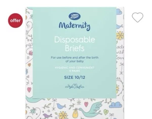Boots Maternity Disposable Briefs Size 8/10 - 5 Pairs - Picture 1 of 2