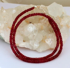 NATURAL RUBY Chain Gemstone Chain Faceted Ruby Chain Ruby Red AA Quality - Picture 1 of 4