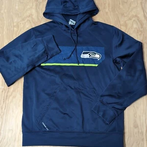 Felpa con cappuccio Nike Seattle Seahawks Therma-FIT allenamento taglia S blu verde - Foto 1 di 7
