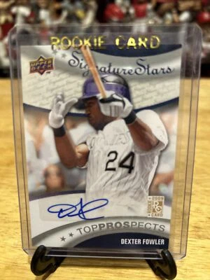 Upper Deck Signature Stars Top Prospects Dexter Fowler Auto Rockies Cubs 2009 Foto 1 de 2