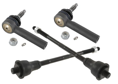 4 Pcs Inner Outer Tie Rods For Chevrolet Avalanche 1500 2500 Hummer H2 GMC Front - Image 1 of 3