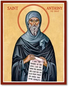 ST SAINT ANTHONY The Great ICON  8x10" ULTRA PREMIUM SATIN Print - Picture 1 of 1