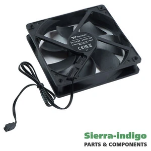 ThermalTake TT-1225 A1225L12S 120mm x 25mm DC12V 0.3A 6-Pin 6-Wire Black Fan - Bild 1 von 19
