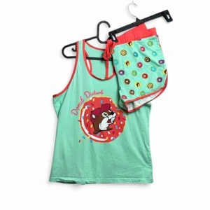 Buc-Ees Y2K Loungewear Donut Pijama Conjunto Mujer XL Suave Niña Femenina Relajación - Imagen 1 de 11