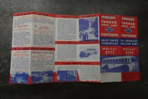 Los Angeles Tanner Grey Line Bus Coach Tour Route Guide Leaflet 1950's? - Picture 1 of 2