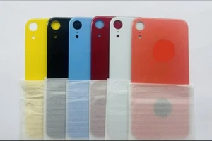 Cubierta de batería de vidrio trasero de repuesto para iPhone XR orificio grande - Imagen 1 de 1