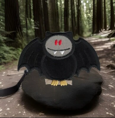 Halloween Black Vampire Bat Embroidered Iron on Patch - Image 1 of 2