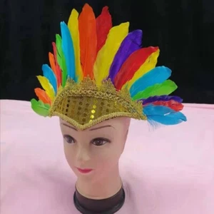 Head-mounted Headwear Colorful Colored Headwear Fancy Dress Party - Picture 1 of 16