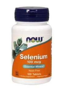 NOW FOODS SELENIO SIN LEVADURA 100 MCG 100 COMPRIMIDOS - Imagen 1 de 1