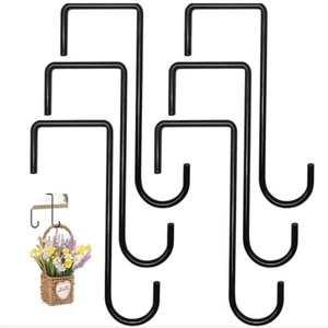 Garden Hanging Brackets Fence Hooks for Bird Feeders Plant Pot Basket Light - Picture 1 of 7