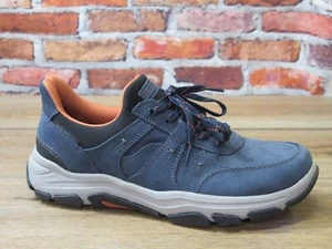 Men's Rockport Rhett Lace-Up Step-In Casual Sneaker Blue Leather *RMRHETT-400 - Picture 1 of 7