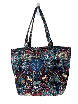 Vera Bradley Cotton Grand Tote Bag in Enchantment Horse Bird Tree Fox - Image 1 of 4