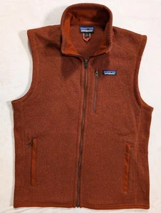Patagonia Better Sweater Vest Size Medium Rust Heather Knit Sleeveless Fleece - Picture 1 of 8