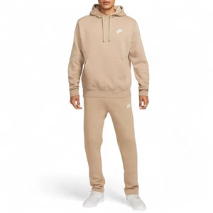 Felpa Nike Fleece 2 pezzi kaki tuta tuta abbinata nuova con etichetta beige/marrone nuova con etichette - Foto 1 di 19