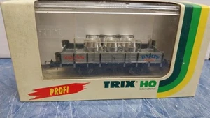 Trix H0 Niederbordwagen mit Bierfässern Staufen Bräu Dampf Bier - Picture 1 of 1