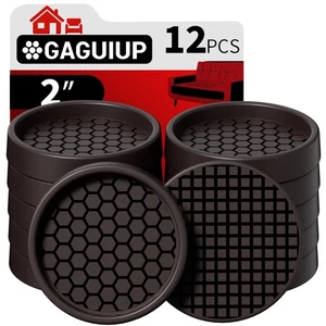 Rutschfeste Möbel Pads - 2" Anti Rutsch Rollen Tassen, 12 Stück Runde Möbel Coa... - Bild 1 von 7