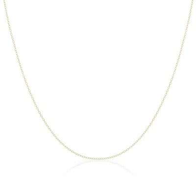 JEWELLERYBOX Chaîne Mailles Forçat en Or Jaune 9 Carats - 41 ou 46cm