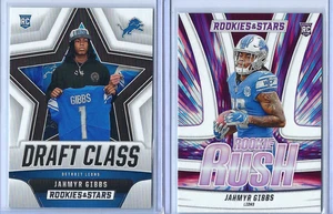 (2) Lote de 2023 Novatos y Estrellas JAHMYR GIBBS RC #RR-7; #DC-7 L301 - Imagen 1 de 5