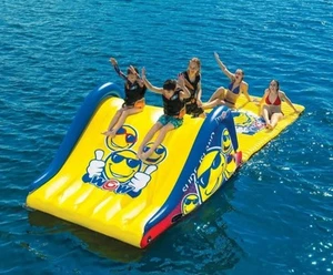 WOW Sports Floating Island Slide and Water Playground Combo - Picture 1 of 7