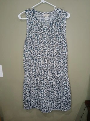 Pantalones Cortos Ann Taylor Loft Talla 8 Azul Floral Sin Mangas Una Pieza Mameluco Bolsillos  Foto 1 de 4