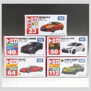 Tomica TAKARA TOMY Diecast Cars 5 Pieces 23 40 50 64 112 Lotus Chevrolet Nissan - Picture 1 of 3