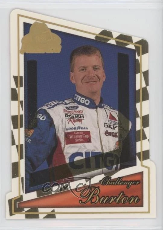 2001 Press Pass Premium Champs & Challengers Gold Holo Jeff Burton #57 - Image 1 of 2