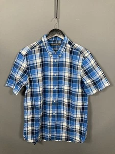 FRENCH CONNECTION SHORT SLEEVE Shirt - Large - Check - Great Condition - Men’s - Picture 1 of 5