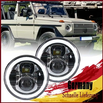 Für G-Klasse 250 GD Wolf W460 W461 E24-Nummer 7 Zoll LED Scheinwerfer 12V 24V - Bild 1 von 4