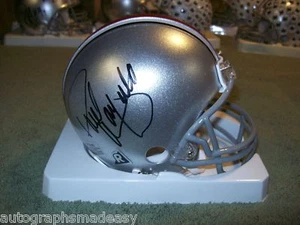 ELMETTO FIRMATO PAUL WARFIELD OHIO STATO CON CERTIFICATO DI AUTENTICITÀ - Foto 1 di 4