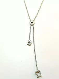 COLLAR ESLABONES SERPIENTE PLATA 925 CON LÍMITE DE ACCESO L 68cm - CADENA (Z62) - Imagen 1 de 6