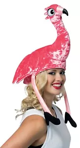 Rasta Imposta Flamingo Pink Vogel Hut Erwachsene Halloween Kostüm Zubehör GC1526 - Bild 1 von 3