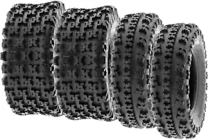 4 Tires Sunf 21X7-10 22X10-9 Sport Race ATV UTV Knobby Tire 6 PR A027 - Picture 1 of 10