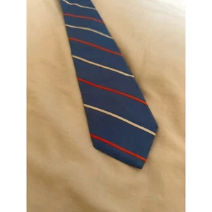 Brooks Brothers Blue Striped Silk Tie 8.3cm Wide - Picture 1 of 4