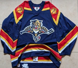 Maglia Florida Panthers GATTI 90s STARTER AUTENTICA Stick Break 54 Alt NHL vintage - Foto 1 di 13