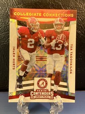 Jalen Hurts / Tua Tagovailoa RC GALACTIC PRIZM 2020 RARE! Contenders ALABAMA RA