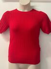 Warehouse Ladies Red Short Sleeve Jumper Only Size 8 Left Brand New