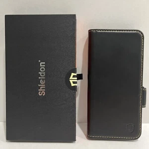 Shieldon Samsung Galaxy Z Fold 5 5G Wallet Case, Genuine Leather W/ S Pen Holder - Zdjęcie 1 z 19