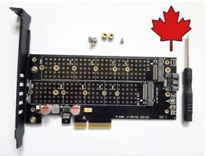 M.2 PCI-E 3.0 X4 Adapter Card NVMe SATA 22110 SSD - Picture 1 of 1