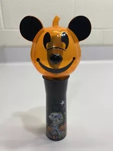 Disney Halloween Mickey Mouse Pumpkin Face Light-Up Spinner Toy Hand Held - Picture 1 of 4