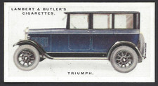 LAMBERT & BUTLER - MOTOR CARS, 3RD - #47 TRIUMPH