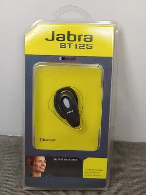 Jabra BT125 Black Portable Bluetooth Wireless Noise Cancellation Earhook Headset - Image 1 of 4