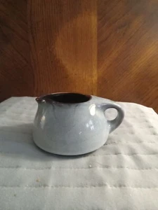 VINTAGE RUSSELL WRIGHT IROQU0IS CREAMER STACKABLE ICE BLUE ?/ BROWN INTERIOR - Picture 1 of 8