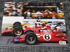 A.J. FOYT SIGNED AUTOGRAPH 8X10 PHOTO IRL INDY 500 RACING AJ BECKETT BAS COA - Picture 1 of 1