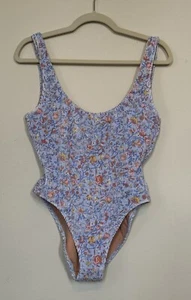 J Crew Floral Re-imagined One Piece High Cut Leg Swimsuit Size 8 - Picture 1 of 5