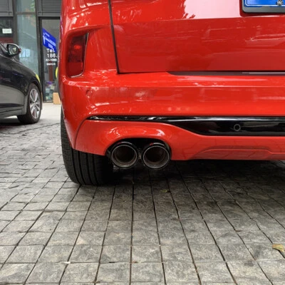 Carbonio Scarico Gemellato Punta Pipa Posteriore Marmitta Per Ford Kuga III MK3 - Imagen 1 de 4