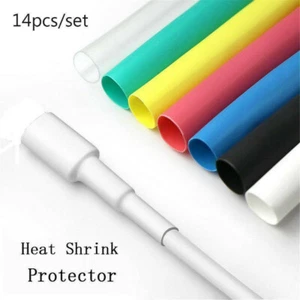 14Pcs Protector Tube Saver Cover For iPhone Charger Cable USB Cord Universal AU - Picture 1 of 11