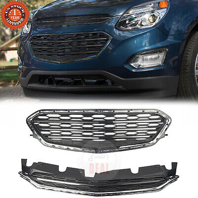 For 2016 2017 Chevrolet Equinox Front Bumper Grille Upper & Lower Grill Set • 68.69$