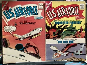 U.S. AIR FORCE #30 + 31 CHARLTON 1963 SILVER AGE WAR COMICS - Picture 1 of 14